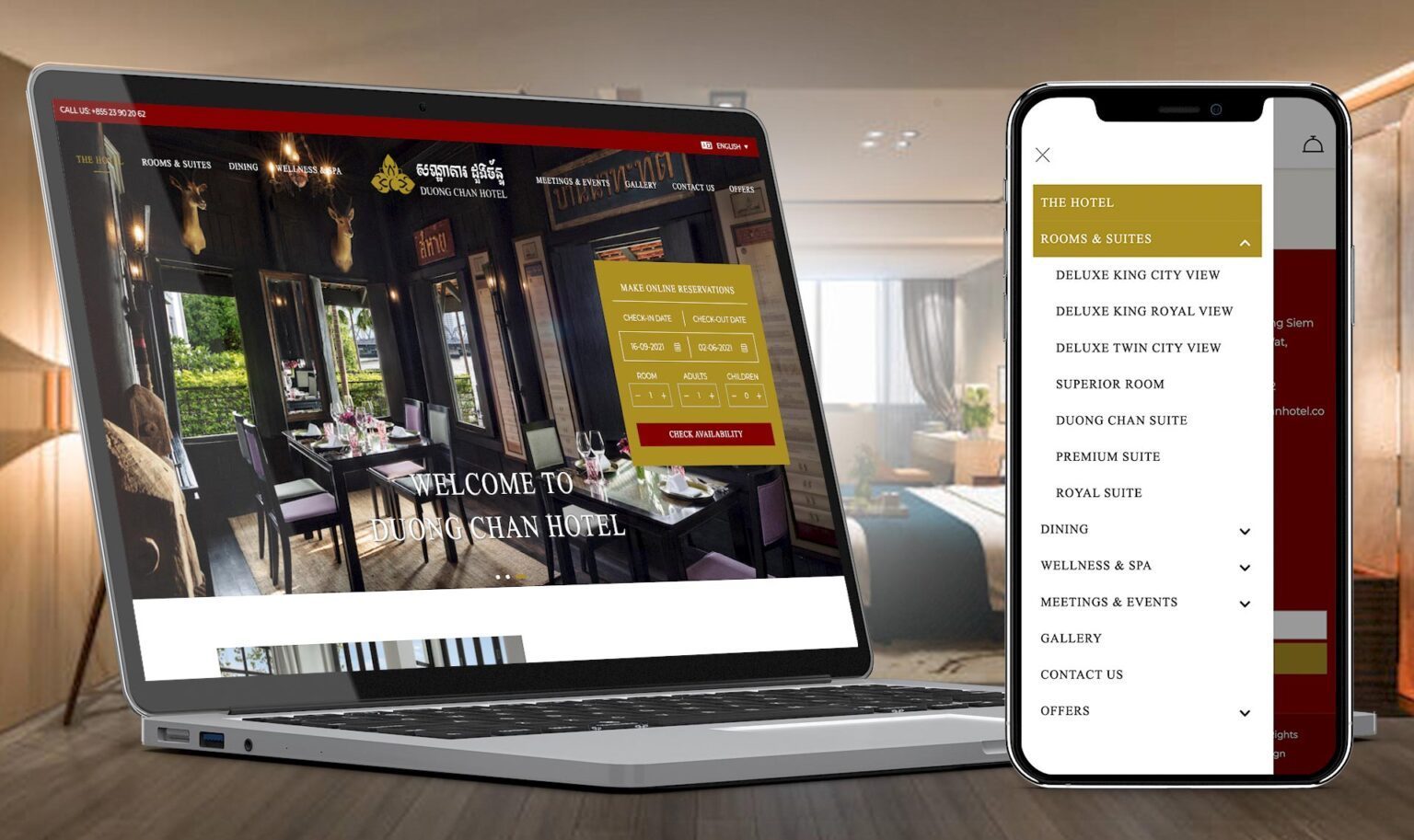 Doung Chan Hotel in Phnom Penh | Implementing a user-friendly navigation system
